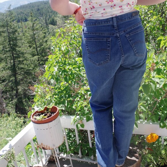 Vintage High Rise Lee Relaxed Fit Made In Mexico Women's Jeans - Picture 3 of 6